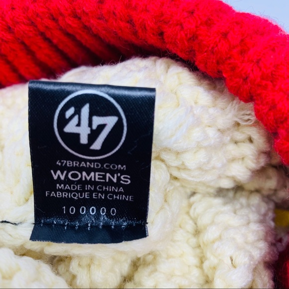 Womens NFL ‘47 San Francisco 49ers Sock Hat New - Picture 8 of 8